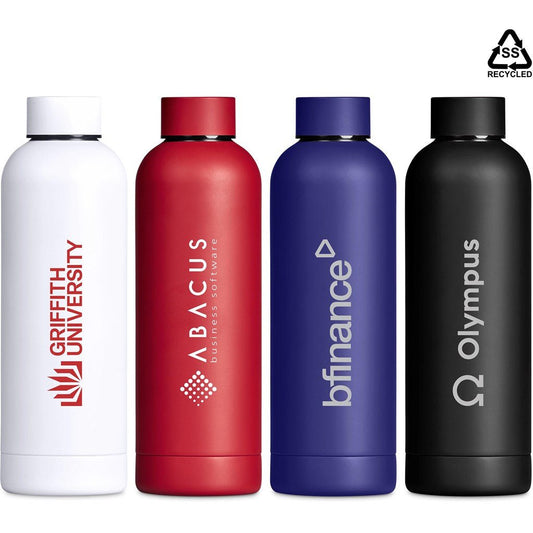 Kooshty Bermuda Recycled Stainless Steel Water Bottle 800ml - Brand your company Logo! Get a quote - Promo Lingo