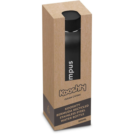 Kooshty Bermuda Recycled Stainless Steel Water Bottle 800ml - Brand your company Logo! Get a quote - Promo Lingo