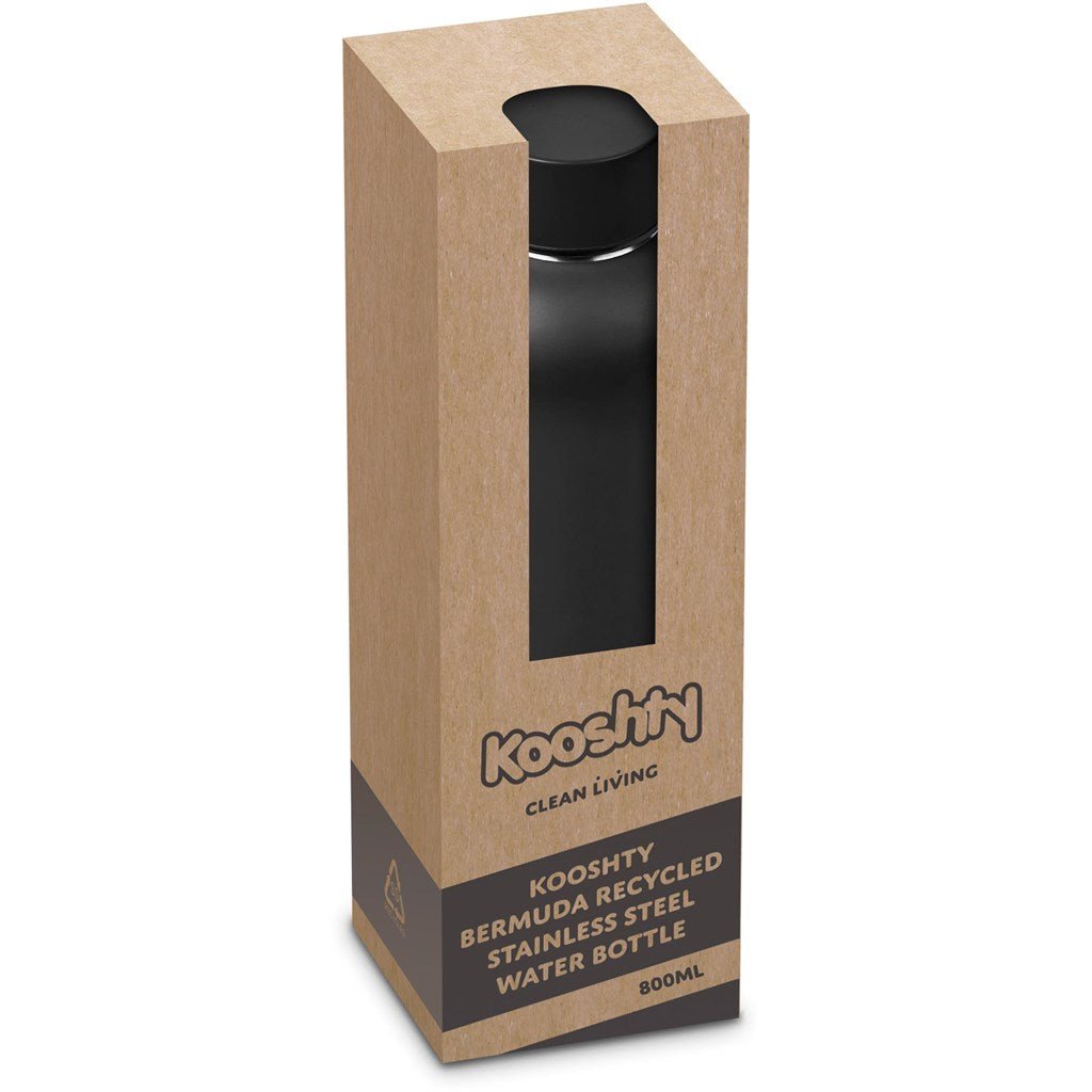 Kooshty Bermuda Recycled Stainless Steel Water Bottle 800ml - Brand your company Logo! Get a quote - Promo Lingo