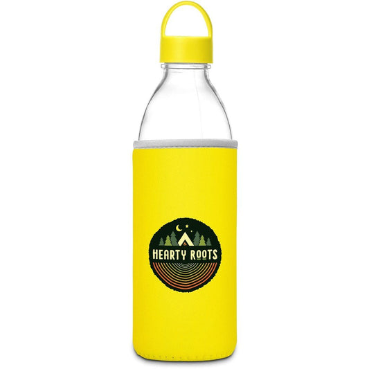 Kooshty Big Swing Neo Glass Water Bottle 850ml Yellow - Brand your company Logo! Get a quote - Promo Lingo
