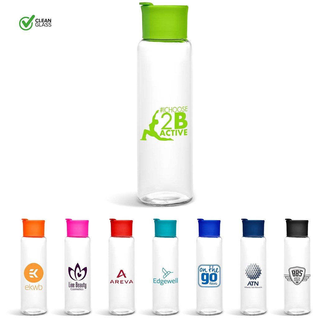Kooshty Boost Glass Water Bottle - Eco - Friendly 700ml - Brand your company Logo! Get a quote - Promo Lingo