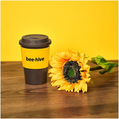 Kooshty Brown Bean Plastic Double - Wall Tumbler 400ml Eco - Friendly - Brand your company Logo! Get a quote - Promo Lingo