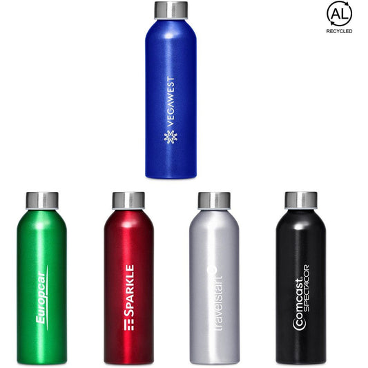 Kooshty Cosmo Recycled Aluminium Water Bottle - 650ml Eco - Friendly - Brand your company Logo! Get a quote - Promo Lingo
