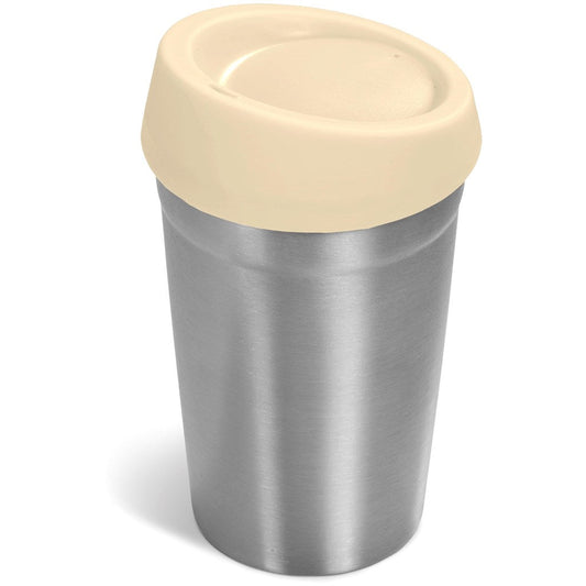 Kooshty Go - Jo Stainless Steel & Plastic Double - Wall Tumbler 350ml Cream - Brand your company Logo! Get a quote - Promo Lingo