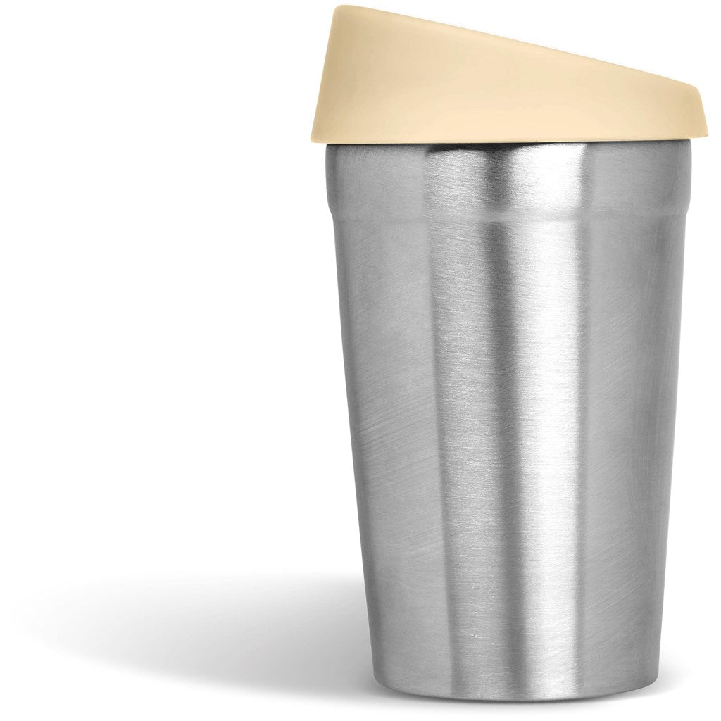 Kooshty Go - Jo Stainless Steel & Plastic Double - Wall Tumbler 350ml Cream - Brand your company Logo! Get a quote - Promo Lingo
