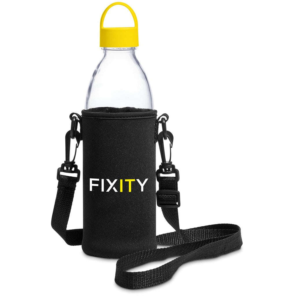 Kooshty Hands - Free Glass Water Bottle – 850ml Yellow Style - Brand your company Logo! Get a quote - Promo Lingo