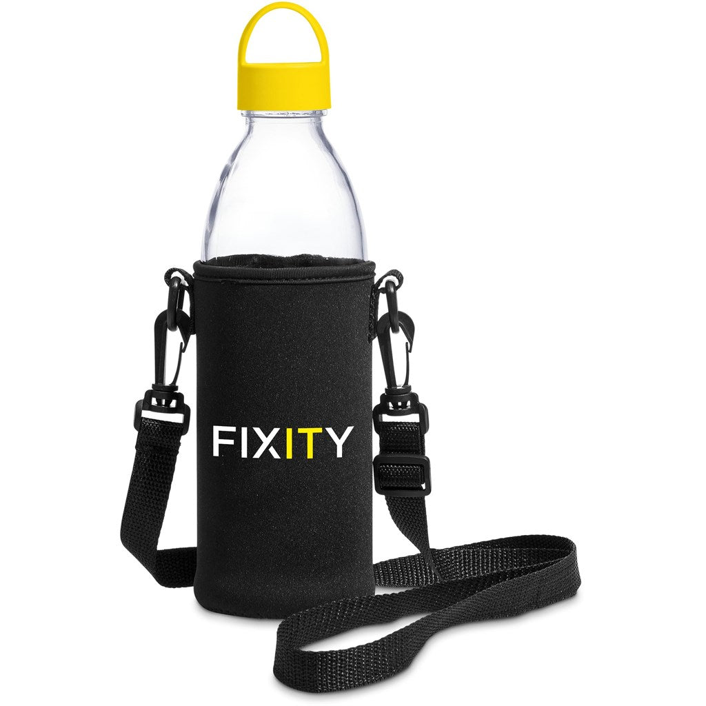 Kooshty Hands - Free Glass Water Bottle – 850ml Yellow Style - Brand your company Logo! Get a quote - Promo Lingo