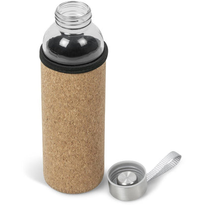 Kooshty Kork Glass Water Bottle - Eco - Friendly 500ml Gift - Brand your company Logo! Get a quote - Promo Lingo