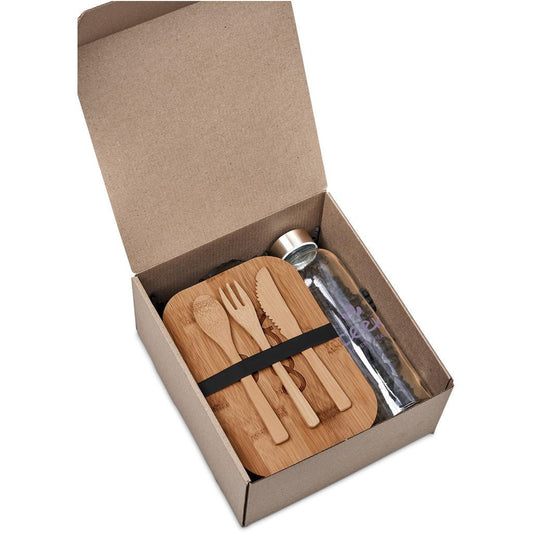 Kooshty Maya Gift Set: Eco - Friendly Lunch and Hydration Set - Brand your company Logo! Get a quote - Promo Lingo