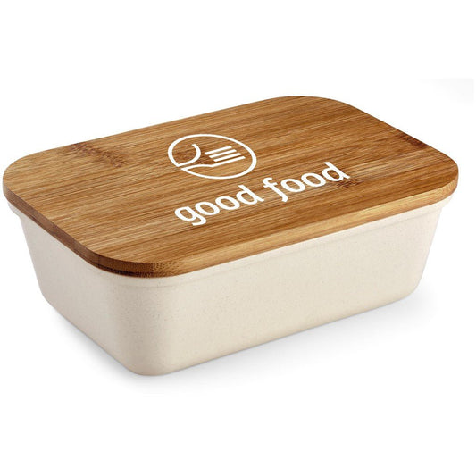 Kooshty Natura Bamboo Fibre Lunch Box for Eco - Friendly Meals - Brand your company Logo! Get a quote - Promo Lingo