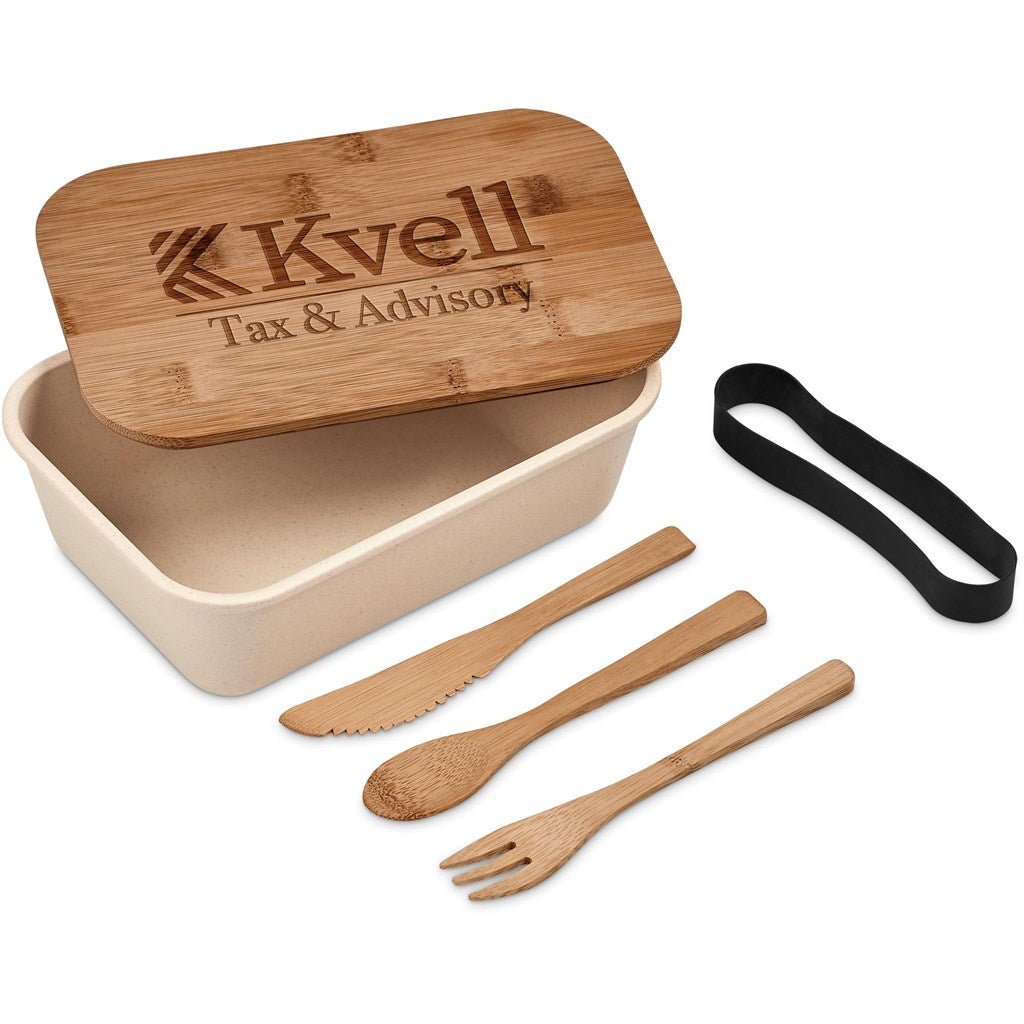 Kooshty Natura Plus Bamboo Fibre Lunch Box Set Eco - Friendly - Brand your company Logo! Get a quote - Promo Lingo