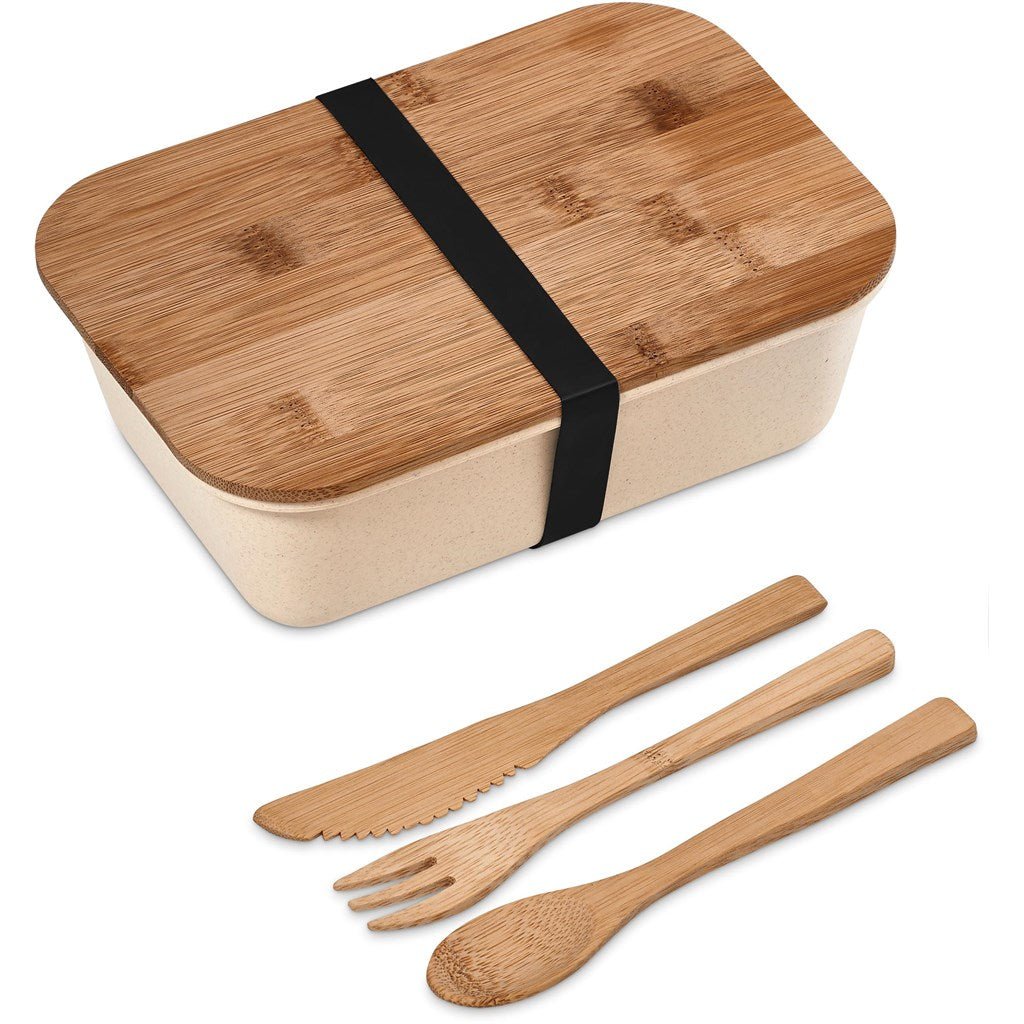 Kooshty Natura Plus Bamboo Fibre Lunch Box Set Eco - Friendly - Brand your company Logo! Get a quote - Promo Lingo