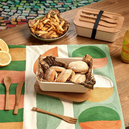 Kooshty Natura Plus Bamboo Fibre Lunch Box Set Eco - Friendly - Brand your company Logo! Get a quote - Promo Lingo