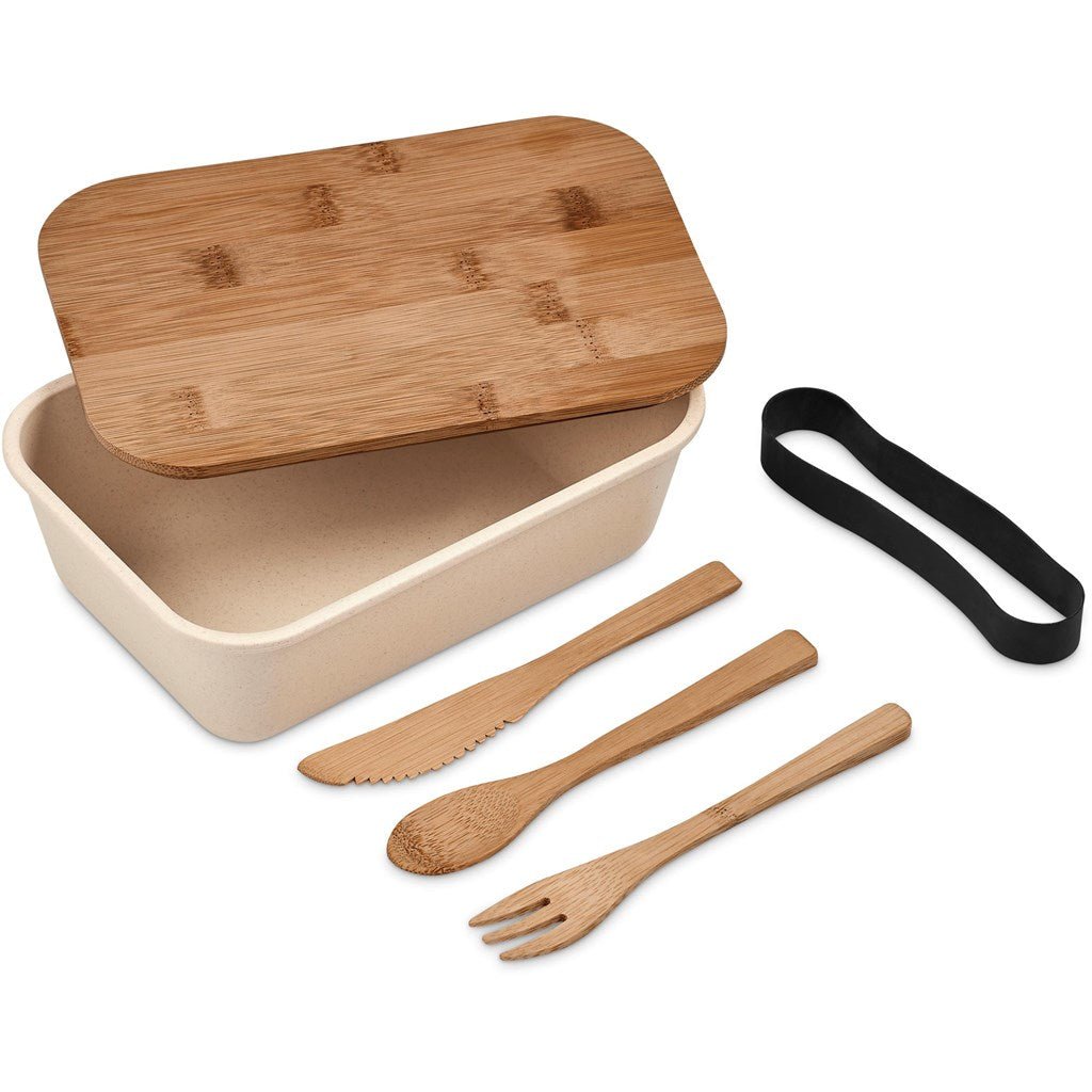 Kooshty Natura Plus Bamboo Fibre Lunch Box Set Eco - Friendly - Brand your company Logo! Get a quote - Promo Lingo