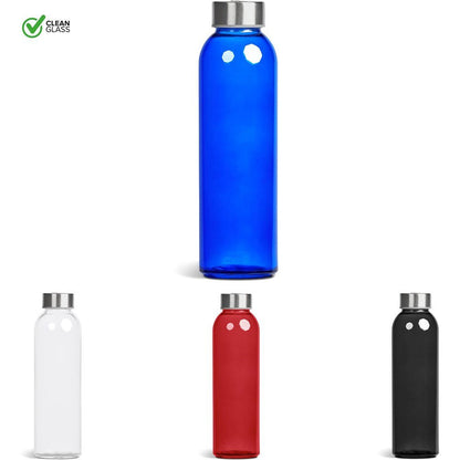 Kooshty Pura Glass Water Bottle - 500ML Eco - Friendly Choice - Brand your company Logo! Get a quote - Promo Lingo