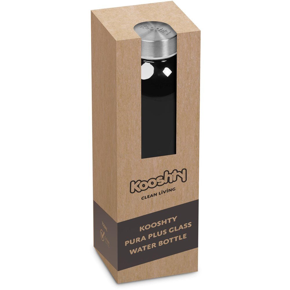 Kooshty Pura Plus Glass Water Bottle – Eco - Friendly 750ml - Brand your company Logo! Get a quote - Promo Lingo