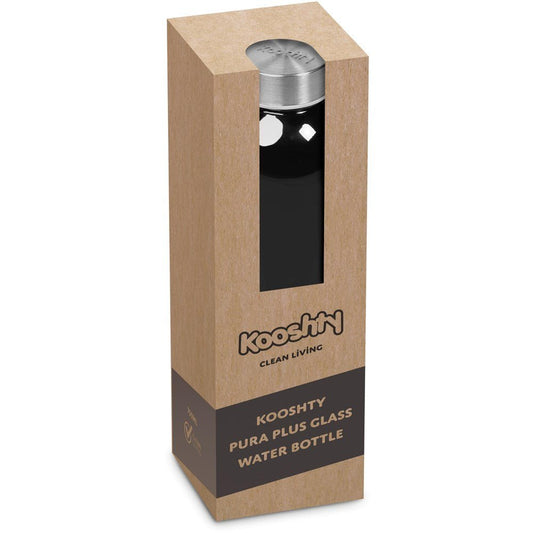 Kooshty Pura Plus Glass Water Bottle – Eco - Friendly 750ml - Brand your company Logo! Get a quote - Promo Lingo