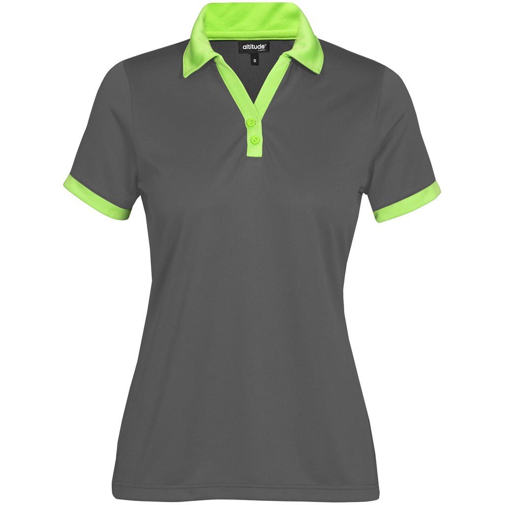 Ladies Bridgewater Golf Shirt - Lime - Brand your company Logo! Get a quote - Promo Lingo