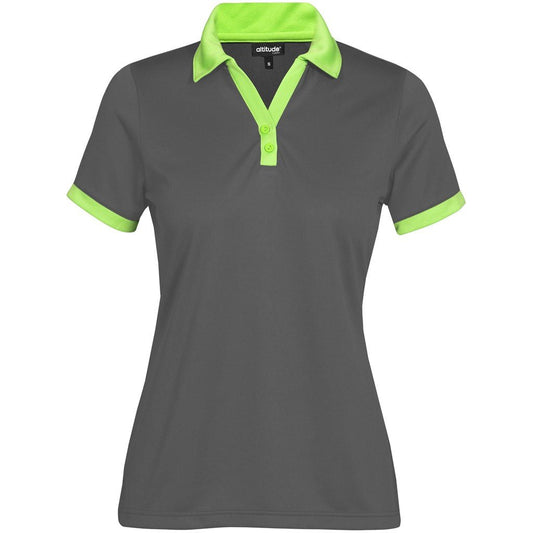 Ladies Bridgewater Golf Shirt - Lime - Brand your company Logo! Get a quote - Promo Lingo