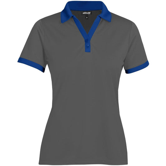 Ladies Bridgewater Golf Shirt - Royal Blue - Brand your company Logo! Get a quote - Promo Lingo