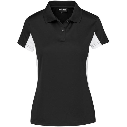 Ladies Championship Golf Shirt - Black - Brand your company Logo! Get a quote - Promo Lingo