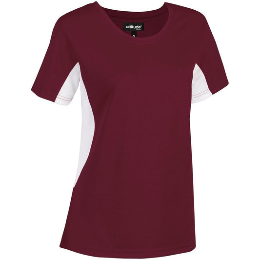 Ladies Championship T-Shirt - Maroon - Brand your company Logo! Get a quote - Promo Lingo