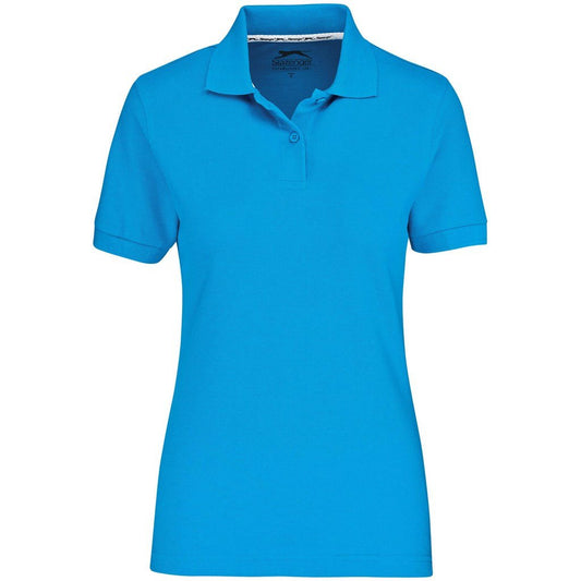 Ladies Crest Golf Shirt - Aqua - Brand your company Logo! Get a quote - Promo Lingo