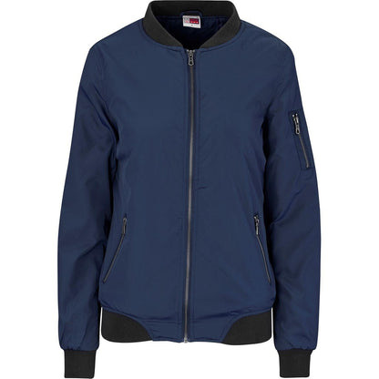 Ladies Crusader Bomber Jacket - Navy - Brand your company Logo! Get a quote - Promo Lingo