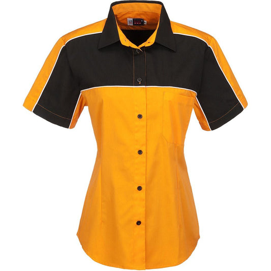 Ladies Daytona Pitt Shirt - Orange - Brand your company Logo! Get a quote - Promo Lingo