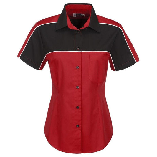 Ladies Daytona Pitt Shirt - Red - Brand your company Logo! Get a quote - Promo Lingo