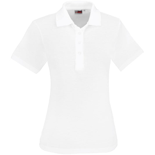 Ladies Elemental Golf Shirt - White - Brand your company Logo! Get a quote - Promo Lingo