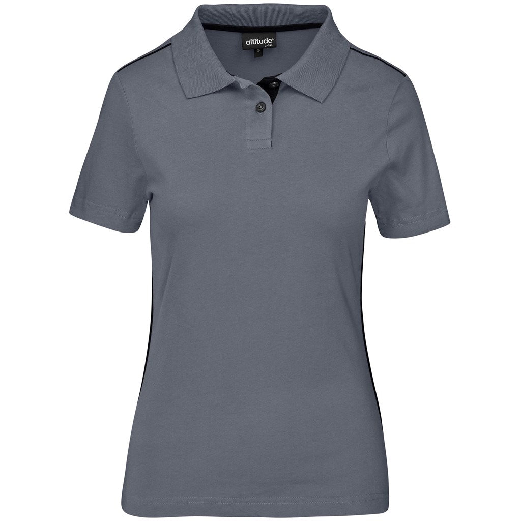 Ladies Galway Golf Shirt - Grey - Brand your company Logo! Get a quote - Promo Lingo