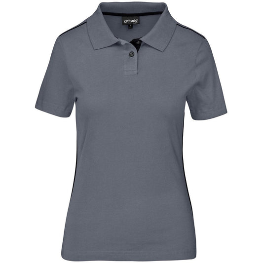 Ladies Galway Golf Shirt - Grey - Brand your company Logo! Get a quote - Promo Lingo