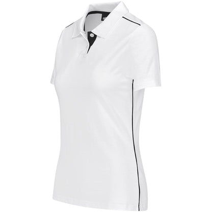 Ladies Galway Golf Shirt - White - Brand your company Logo! Get a quote - Promo Lingo