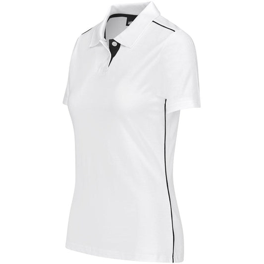 Ladies Galway Golf Shirt - White - Brand your company Logo! Get a quote - Promo Lingo