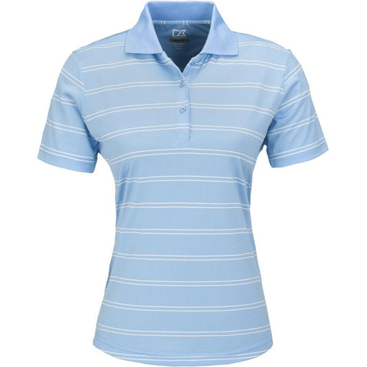 Ladies Hawthorne Golf Shirt - Light Blue - Brand your company Logo! Get a quote - Promo Lingo