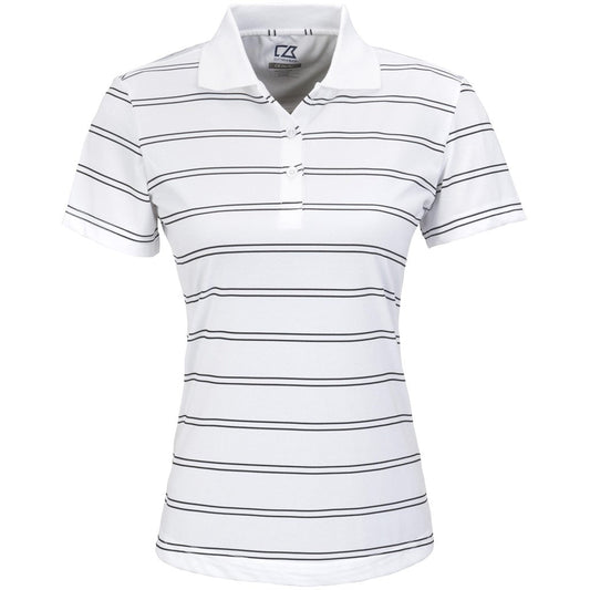 Ladies Hawthorne Golf Shirt - White - Brand your company Logo! Get a quote - Promo Lingo