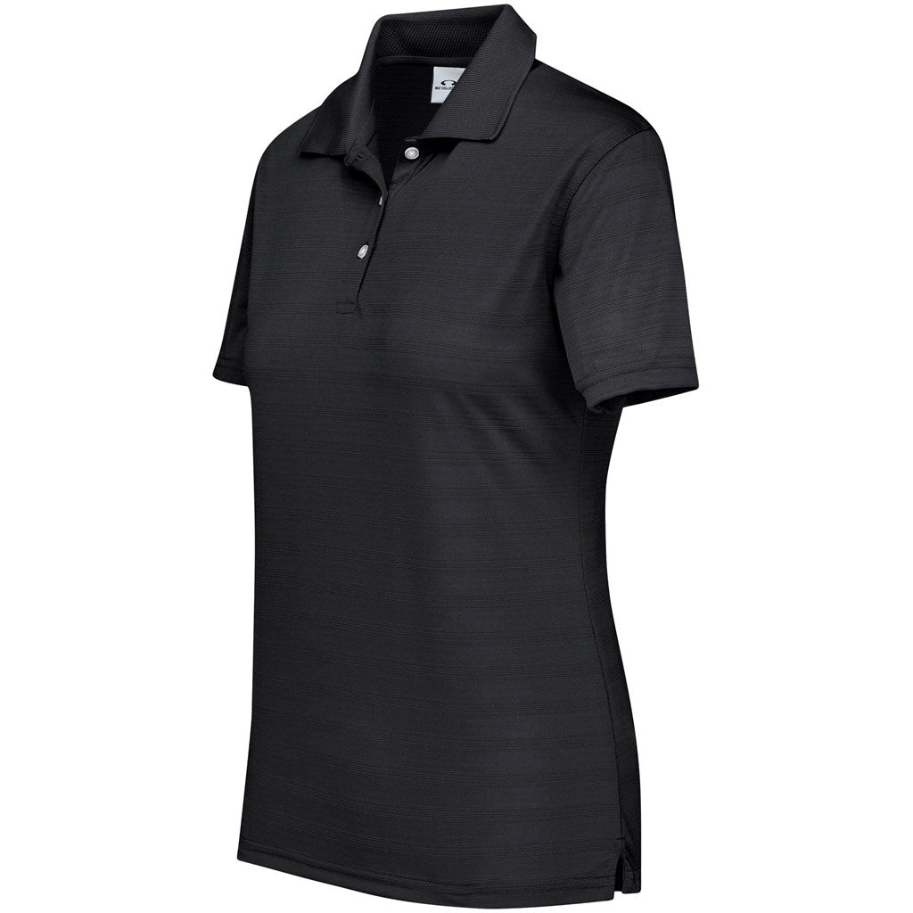 Ladies Icon Golf Shirt - Black - Brand your company Logo! Get a quote - Promo Lingo
