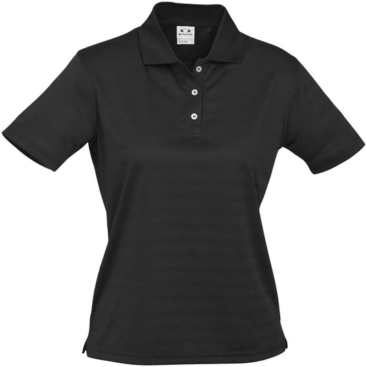 Ladies Icon Golf Shirt - Black - Brand your company Logo! Get a quote - Promo Lingo