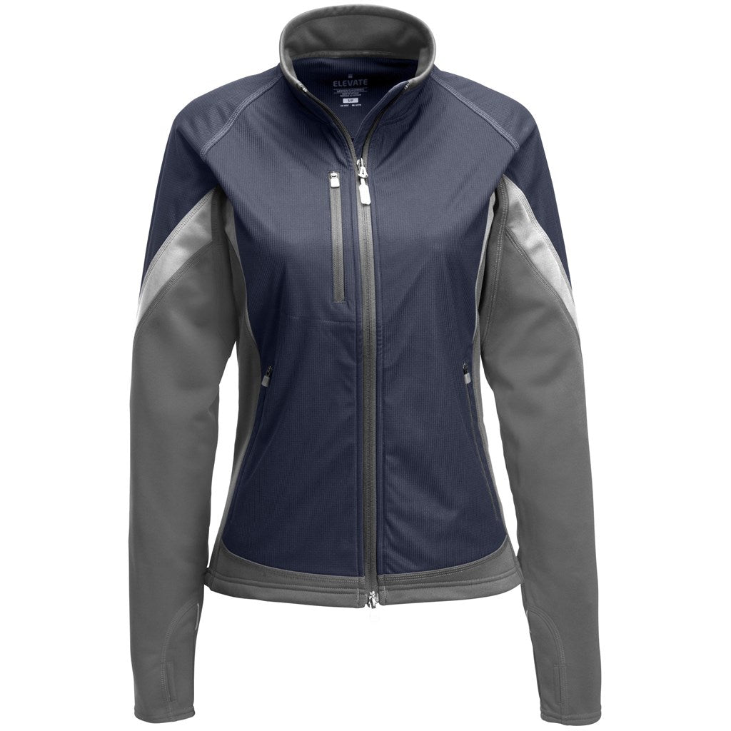 Ladies Jozani Hybrid Softshell Jacket - Navy - Brand your company Logo! Get a quote - Promo Lingo