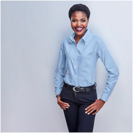 Ladies Long Sleeve Aspen Shirt - Brand your company Logo! Get a quote - Promo Lingo