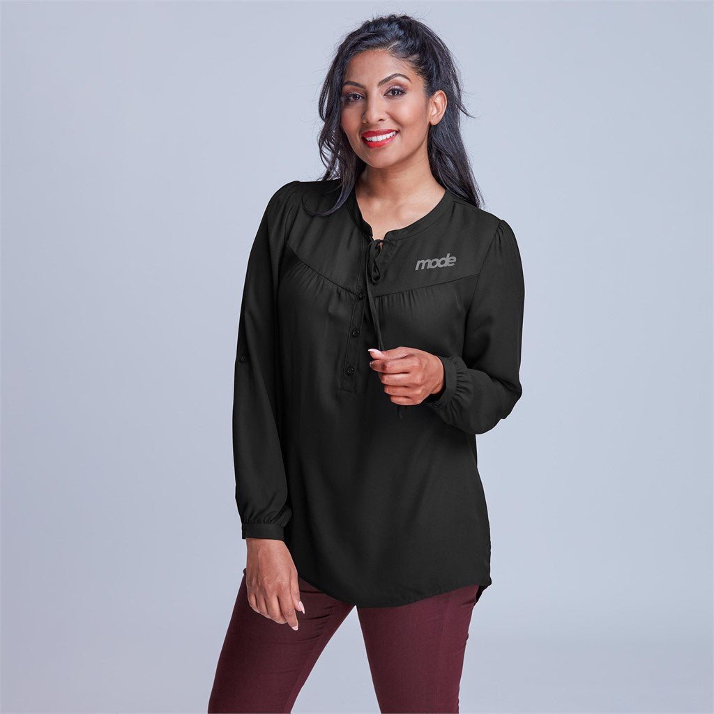 Ladies Long Sleeve Candice Blouse - Brand your company Logo! Get a quote - Promo Lingo