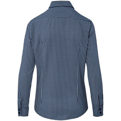 Ladies Long Sleeve Kenton Shirt - Navy - Brand your company Logo! Get a quote - Promo Lingo