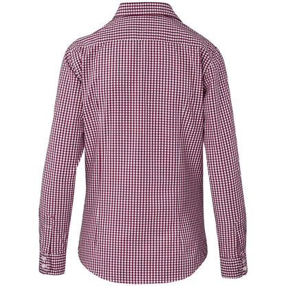 Ladies Long Sleeve Kenton Shirt - Red - Brand your company Logo! Get a quote - Promo Lingo