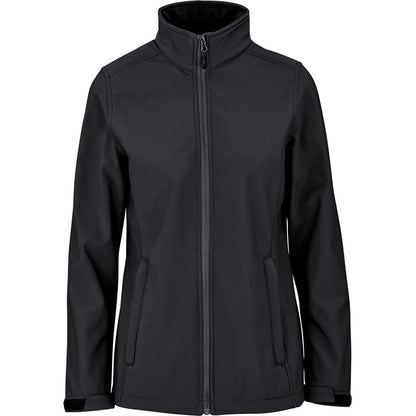 Ladies Maxson Softshell Jacket - Black - Brand your company Logo! Get a quote - Promo Lingo