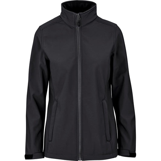 Ladies Maxson Softshell Jacket - Black - Brand your company Logo! Get a quote - Promo Lingo