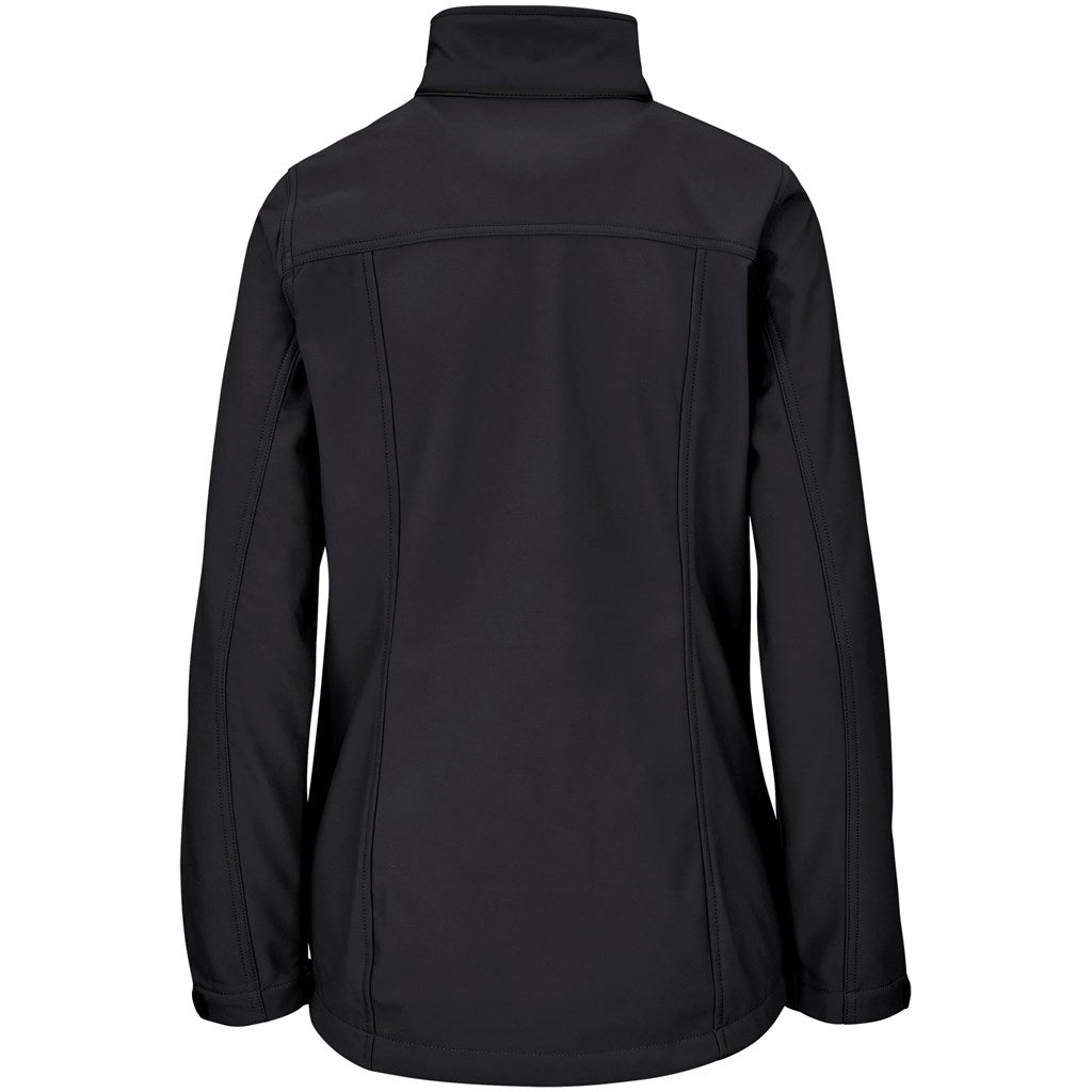 Ladies Maxson Softshell Jacket - Black - Brand your company Logo! Get a quote - Promo Lingo