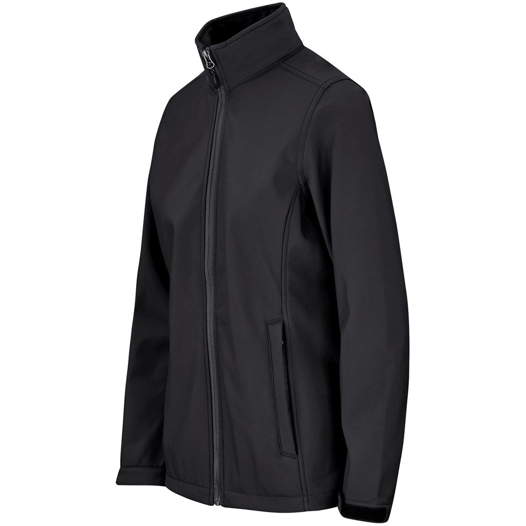 Ladies Maxson Softshell Jacket - Black - Brand your company Logo! Get a quote - Promo Lingo