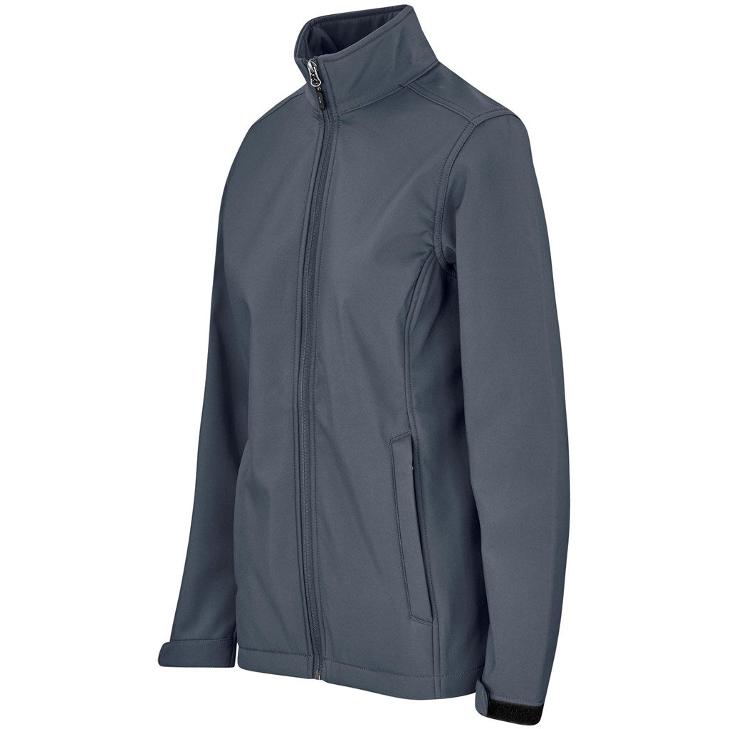 Ladies Maxson Softshell Jacket - Grey - Brand your company Logo! Get a quote - Promo Lingo