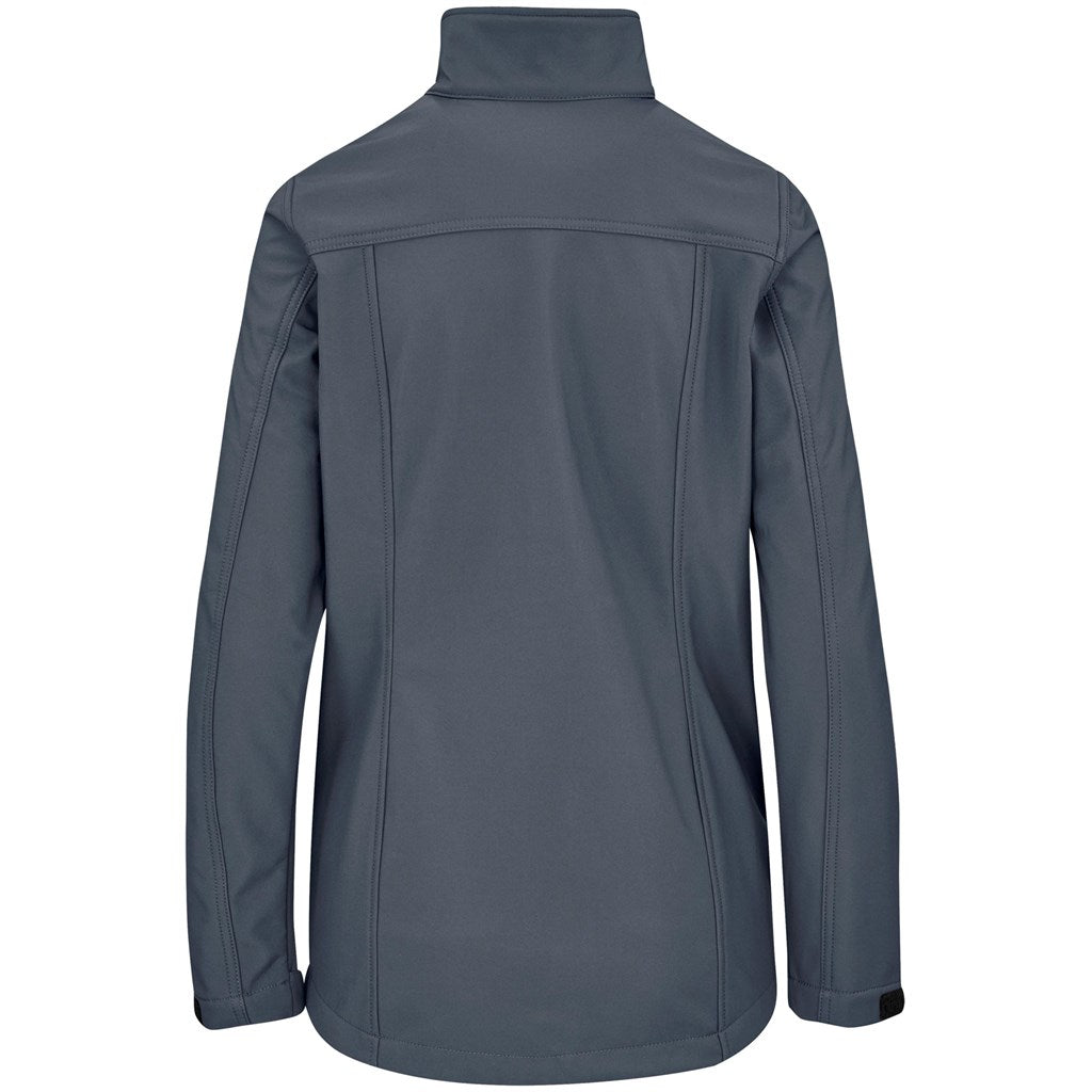 Ladies Maxson Softshell Jacket - Grey - Brand your company Logo! Get a quote - Promo Lingo